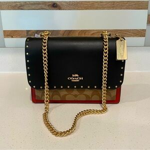 COACH - Klare Crossbody Bag In Signature Canvas With Rivets